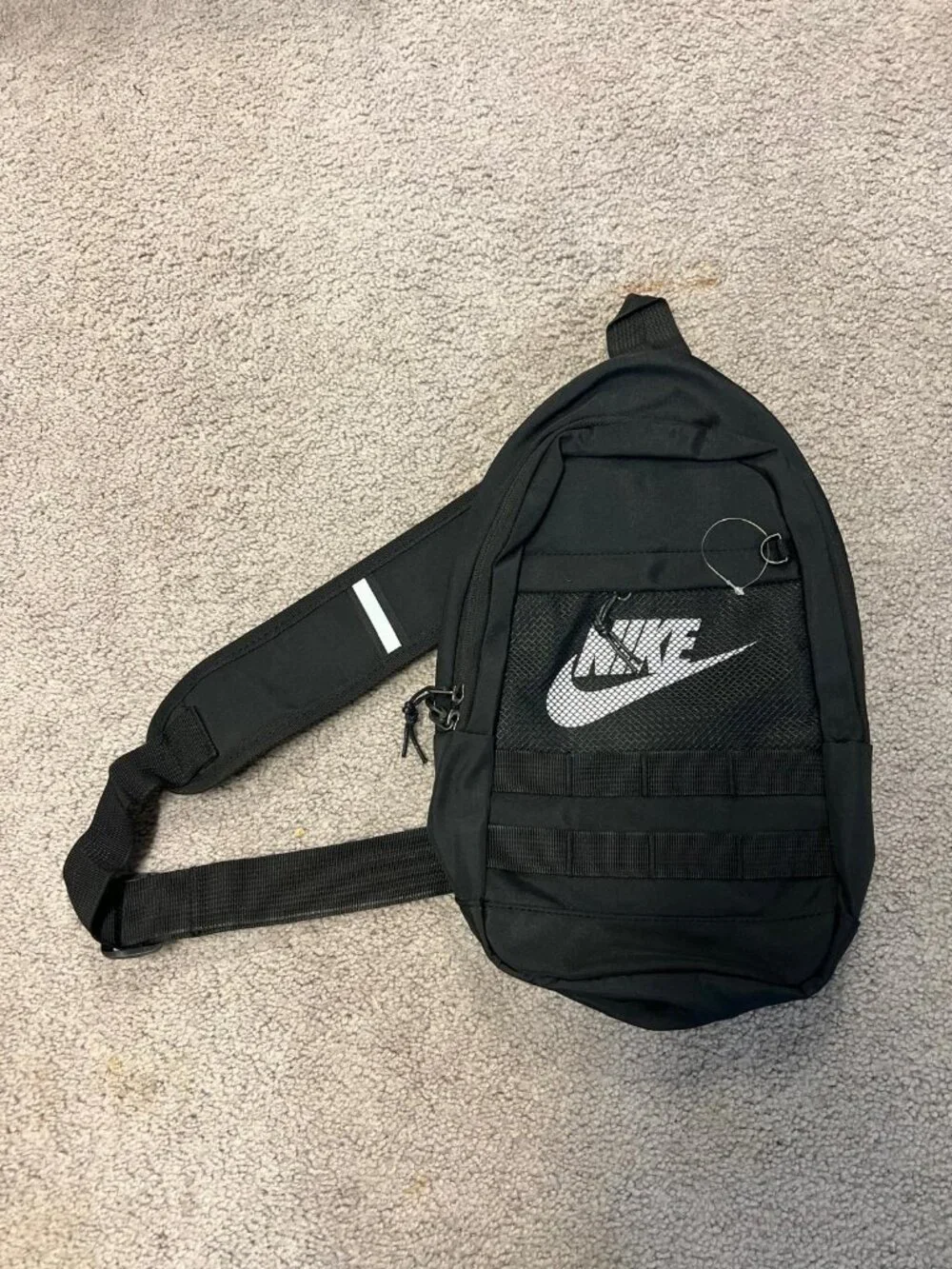 Nike Black Belt Bag with White Logo - Picture 2 of 3